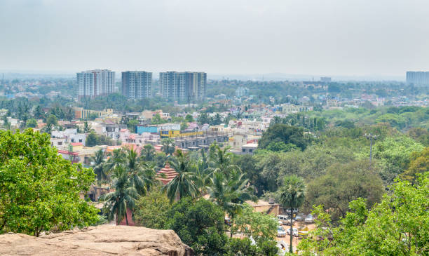 Cityscape A top view Cityscape of Bhubaneshwar Smart city , odisha, India. bhubaneswar stock pictures, royalty-free photos & images