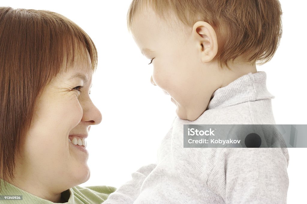 Heureux de la mère à son enfant - Photo de Adulte libre de droits