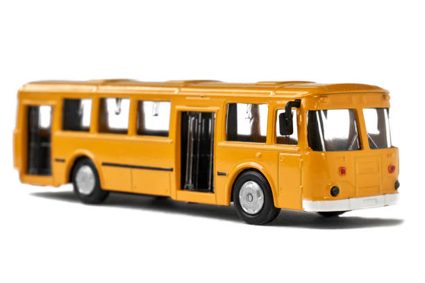 istock Model of old soviet bus isolated on white 913410110