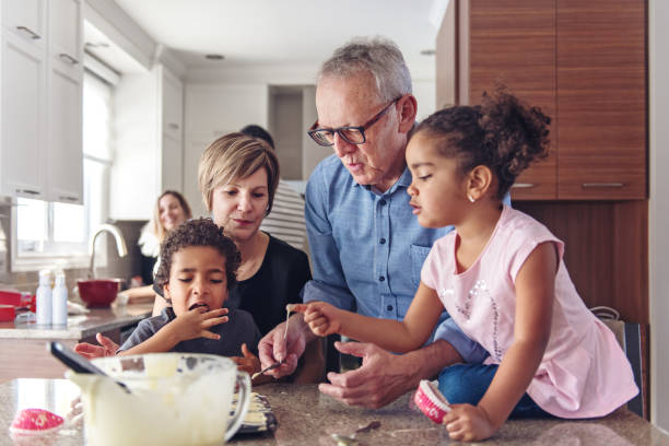 istock Grandparents cooking with kids 913410778