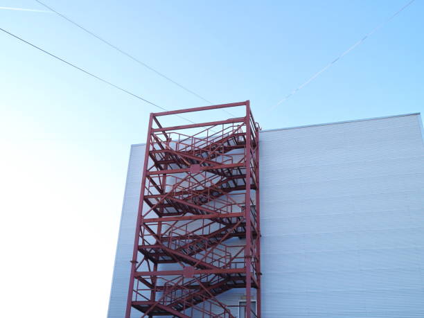 istock external staircase to the roof 913419760