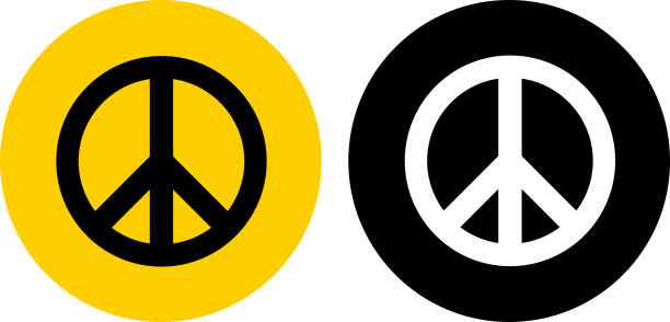 Peace Sign Stock Illustration - Download Image Now - 1960-1969