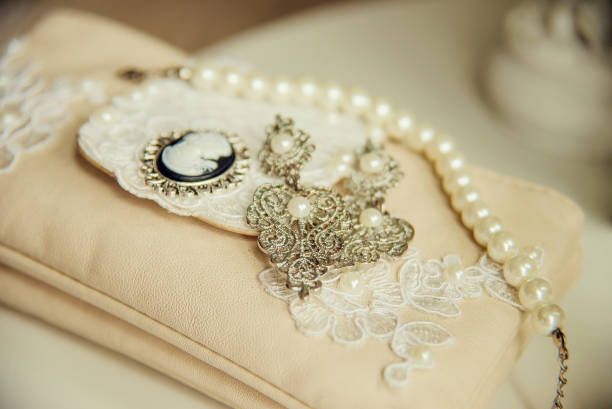 istock Beautiful bridal accessories for brides during fees. Dressing table. 913422994