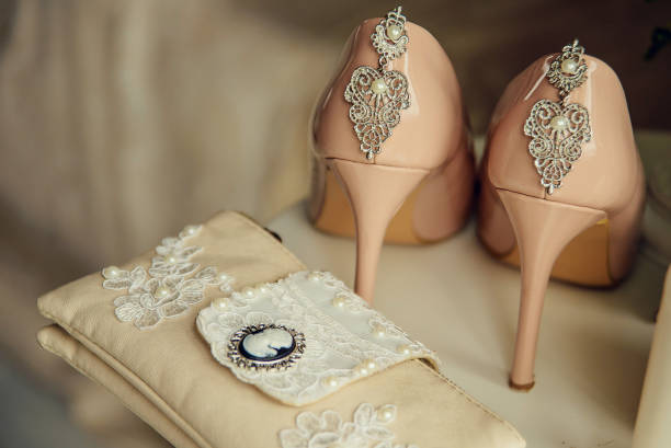 istock Beautiful bridal accessories for brides during fees. Dressing table. 913423024