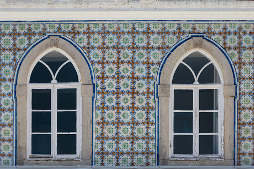 Typical Portuguese Architecture: Tile Azulejos Windows - Portugal