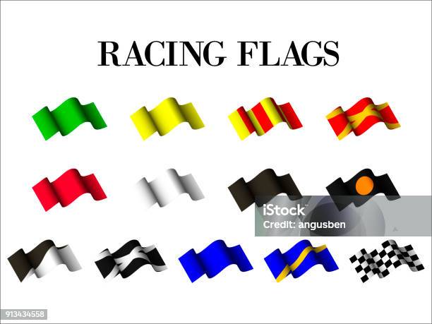 Fi Racing Flags Racing Flags Stock Illustration - Download Image Now - Car ...