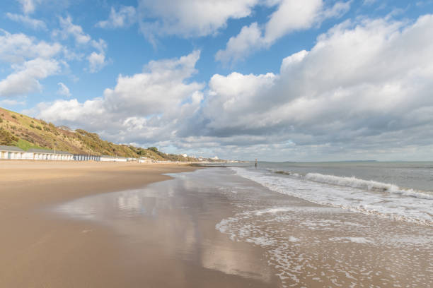 Bournemouth beach and pier in distance