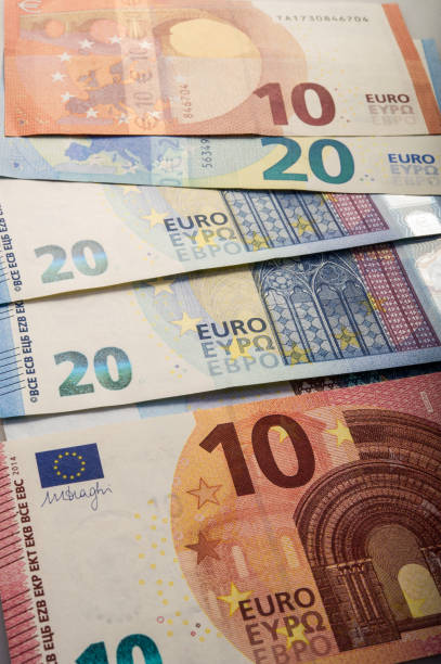 istock paper euro notes. Ten and twenty euros. 913452370