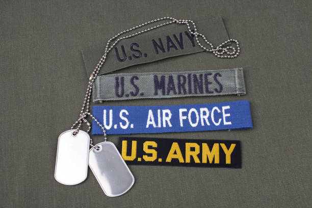 istock US military veteran concept on olive green uniform 913453844