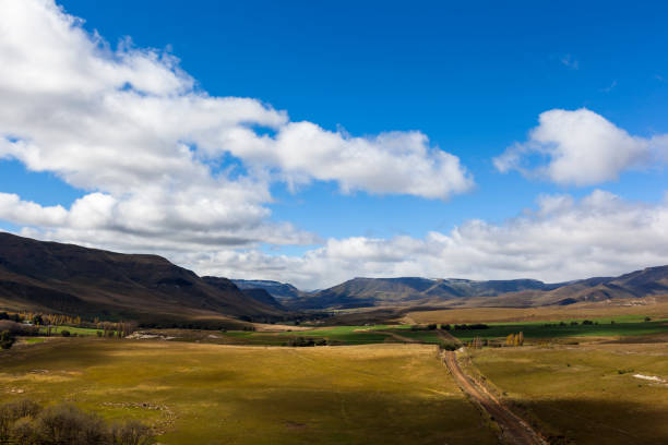 Gravel road in the valley South Africa