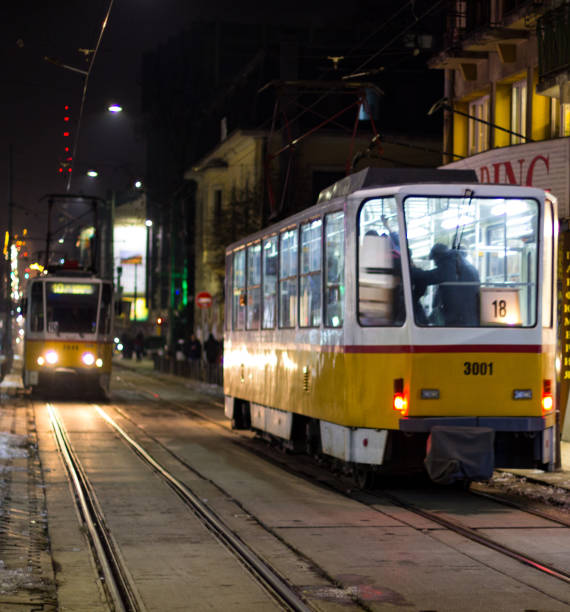 istock Tramcars on Graf Ignatiev boulevard, Sofia, Bulgaria 913476288