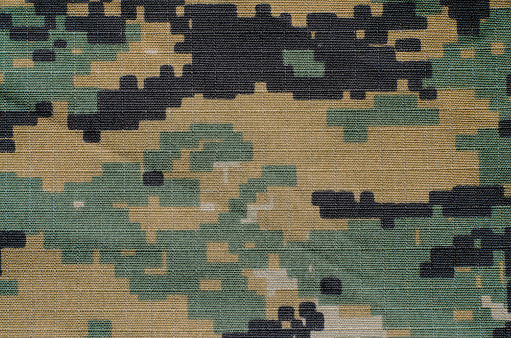 Military camouflage fabric texture background