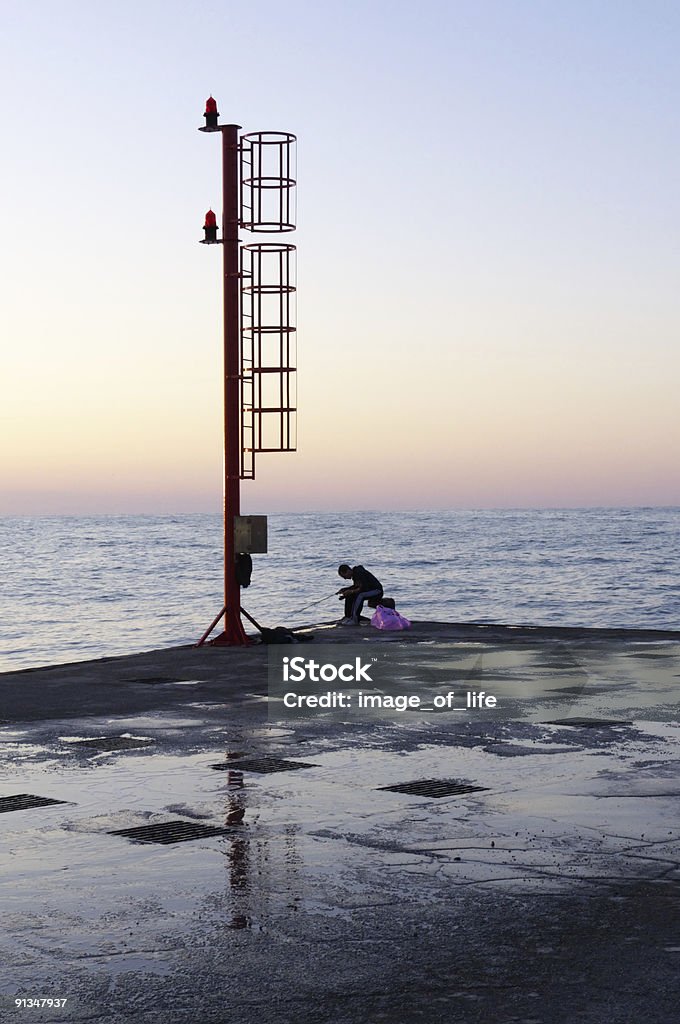 Seaport на закате - Стоковые фото Адриатическое море роялти-фри