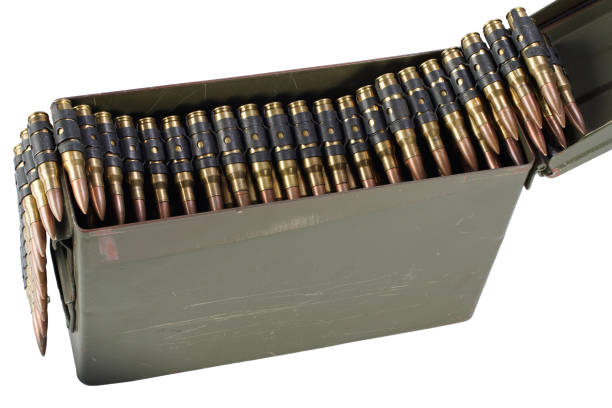istock US Army Ammo Box with ammunition belt 913489098