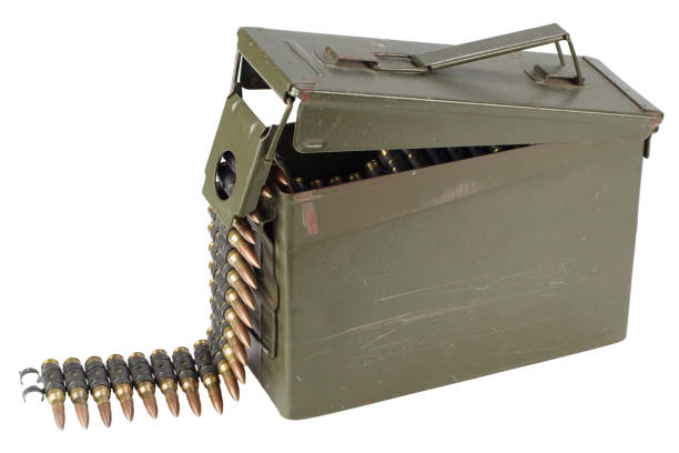 istock US Army Ammo Box with ammunition belt 913492164