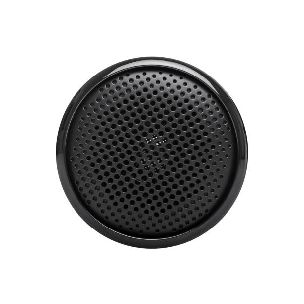 istock Round sound speaker isolated on white background 913493938
