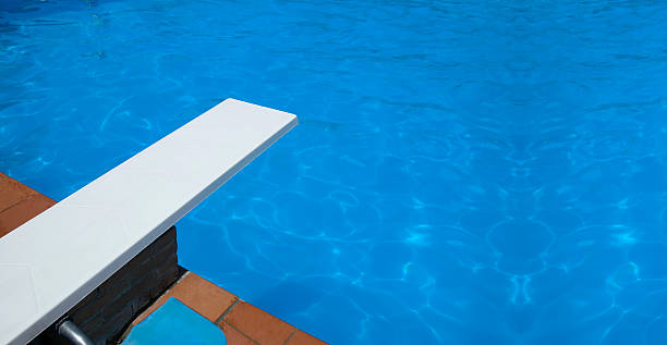 swimming pool springboard  diving board stock pictures, royalty-free photos & images