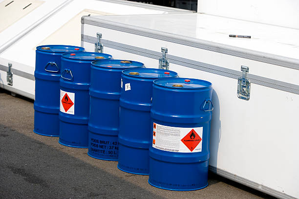 istock Fuel canisters at a race meeting 91350050