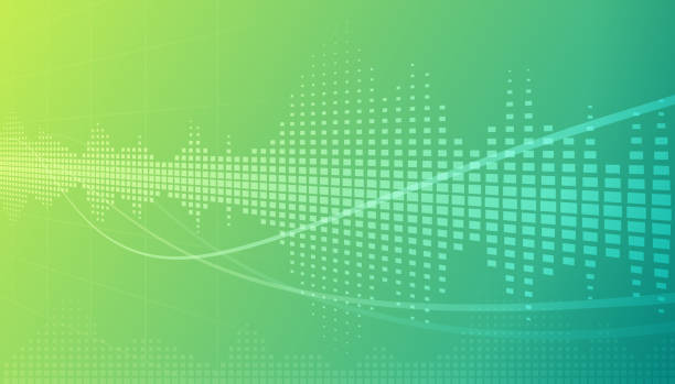 schallwelle abstrakten hintergrund - musik grafiken stock-grafiken, -clipart, -cartoons und -symbole
