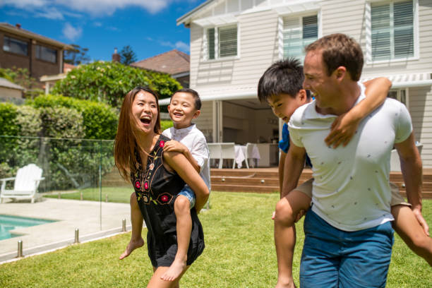 istock Happy young family spending time together 913502042