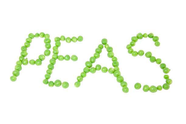 Word Peas stock photo