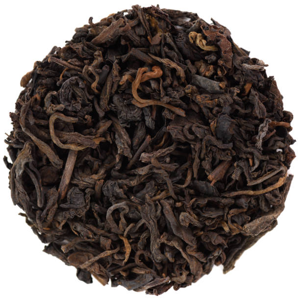 istock Loose ripe puerh in round shape isolated 913508754