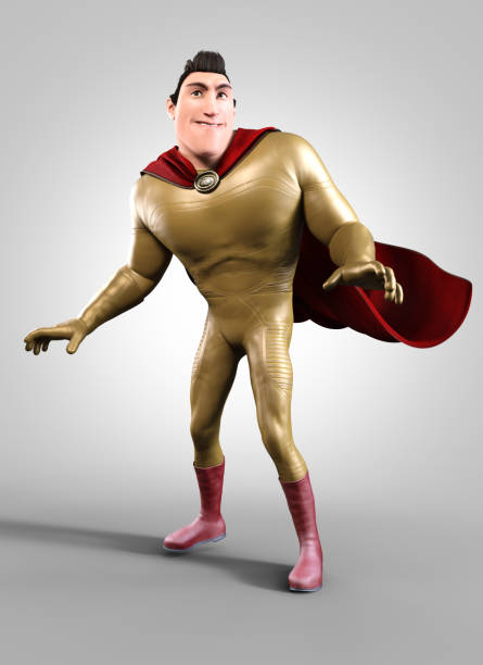istock 3d cartoon character of a hero 913511738