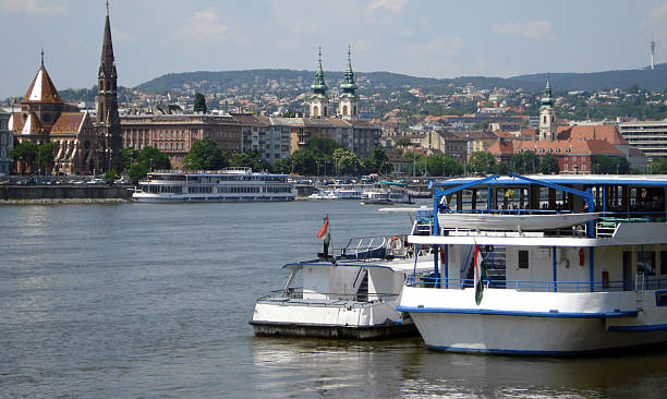 istock Tourist Boats, Budapest 91351491