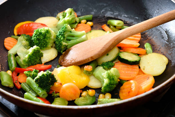 istock Vegetables cooked in frying pan 913515164