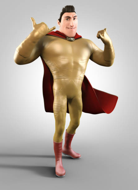 istock 3d cartoon character of a hero 913518522