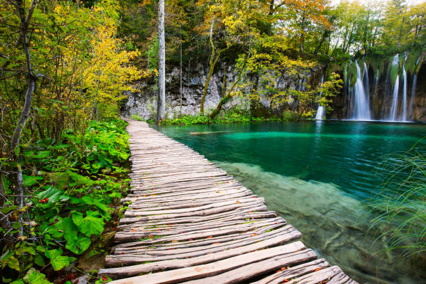 istock Waterfalls of Plitvice National Park 913523372