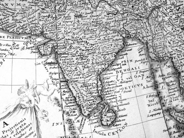 istock Old map of India 913525188
