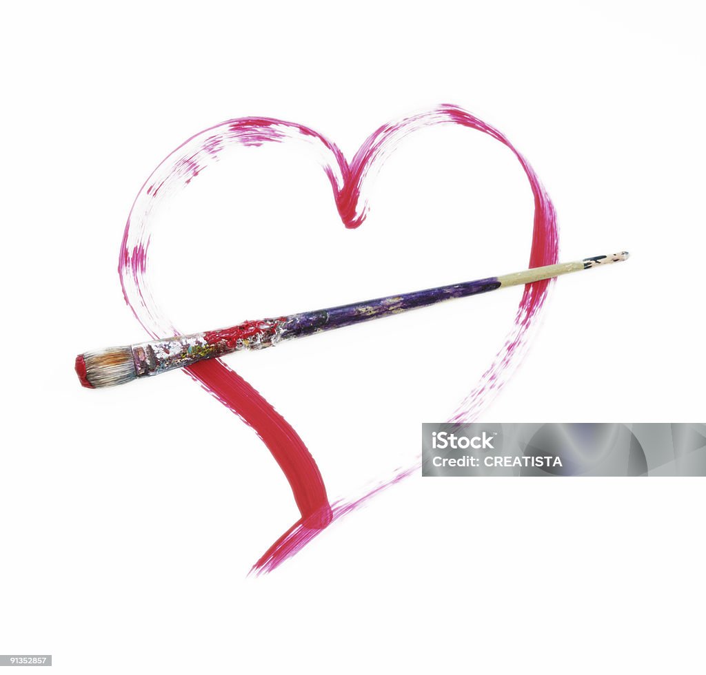 Corazón cepillo 2 - Foto de stock de Amor - Sentimiento libre de derechos