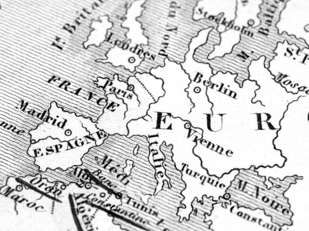 Old map of Europe