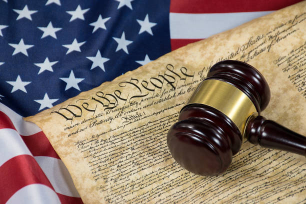 istock gavel on United States constitution document 913541728
