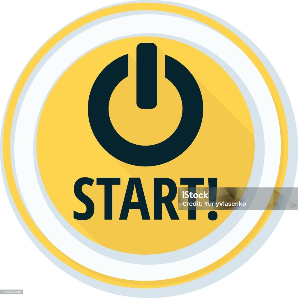 Start Button Illustration Stock Illustration - Download Image Now ...