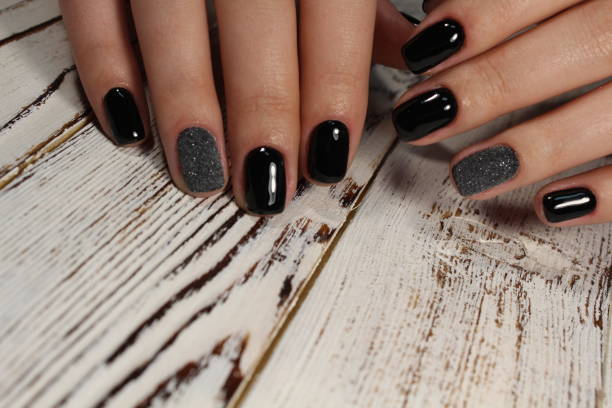 istock Manicured nails Nail Polish art design. 913560750