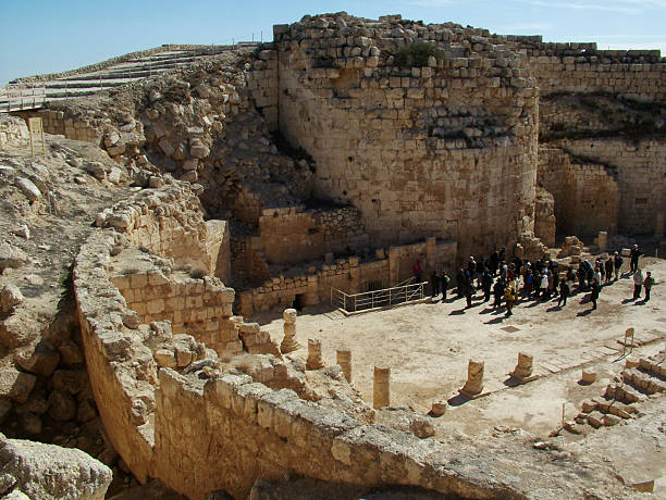 Inside the Herodium  archaelogy stock pictures, royalty-free photos & images