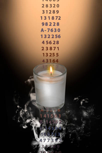 International Holocaust Memorial Da International Holocaust Memorial Day, Yarhtzeit Candle, Remembering Loved One holocaust stock pictures, royalty-free photos & images