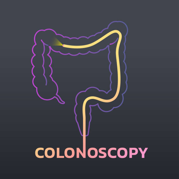 koloskopie-symbol vektor icon-design - darmspiegelung stock-grafiken, -clipart, -cartoons und -symbole