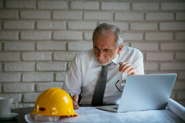 istock Mature businessman working from home 913570684