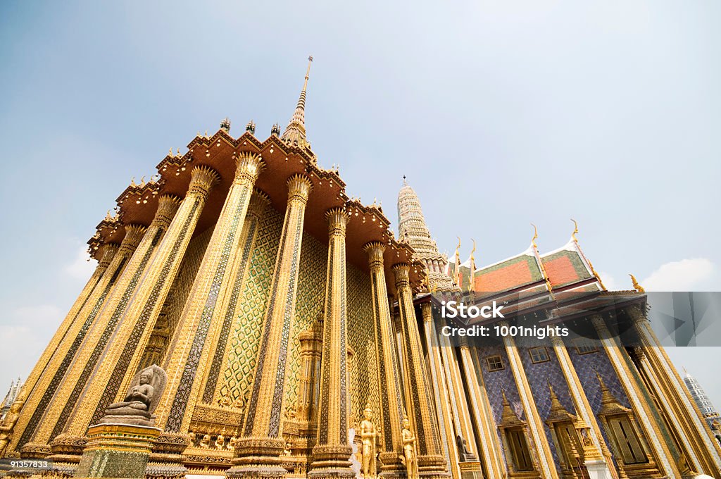 Gran Palazzo Reale di bangkok - Foto stock royalty-free di Antico - Condizione