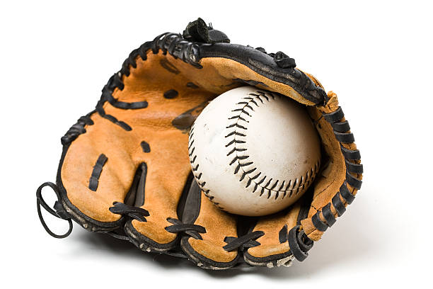 istock Baseball ball and glove 91358153