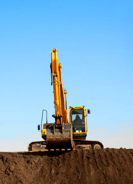 istock Close-up of a construction site excavator 913588270