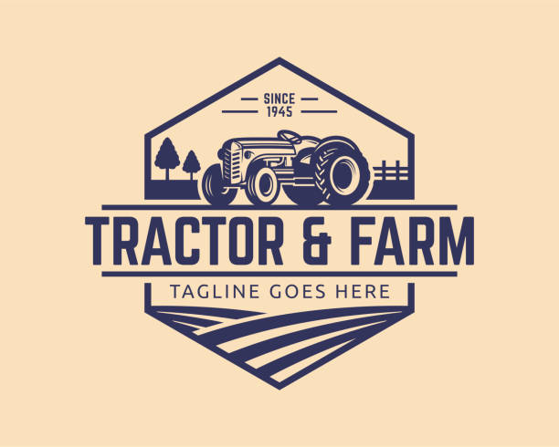 illustrations, cliparts, dessins animés et icônes de vecteur de tracteur illustration - farm