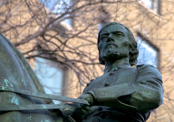 Franz Sigel Monument in Manhattan. stock photo