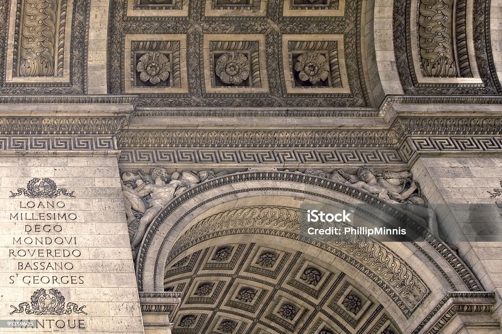 Arc de Triomphe: techo - Foto de stock de Arco - Característica arquitectónica libre de derechos