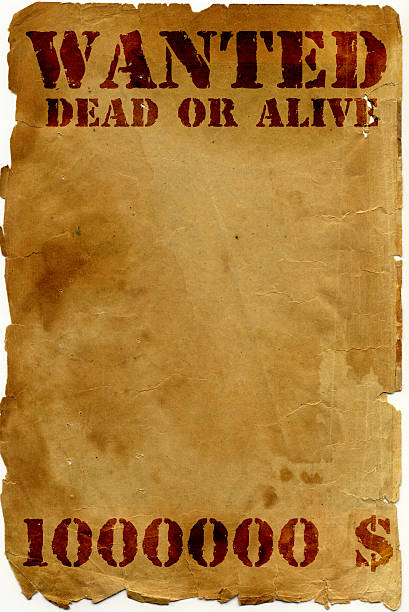 istock antique page - wanted dead or alive 91359740