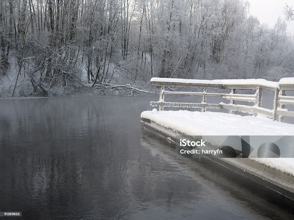 Snowy Molo - Zbiór zdjęć royalty-free (Arktyka)