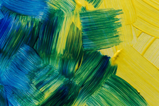 istock Abstract art backgrounds. Hand-painted background. SELF MADE. 913602950
